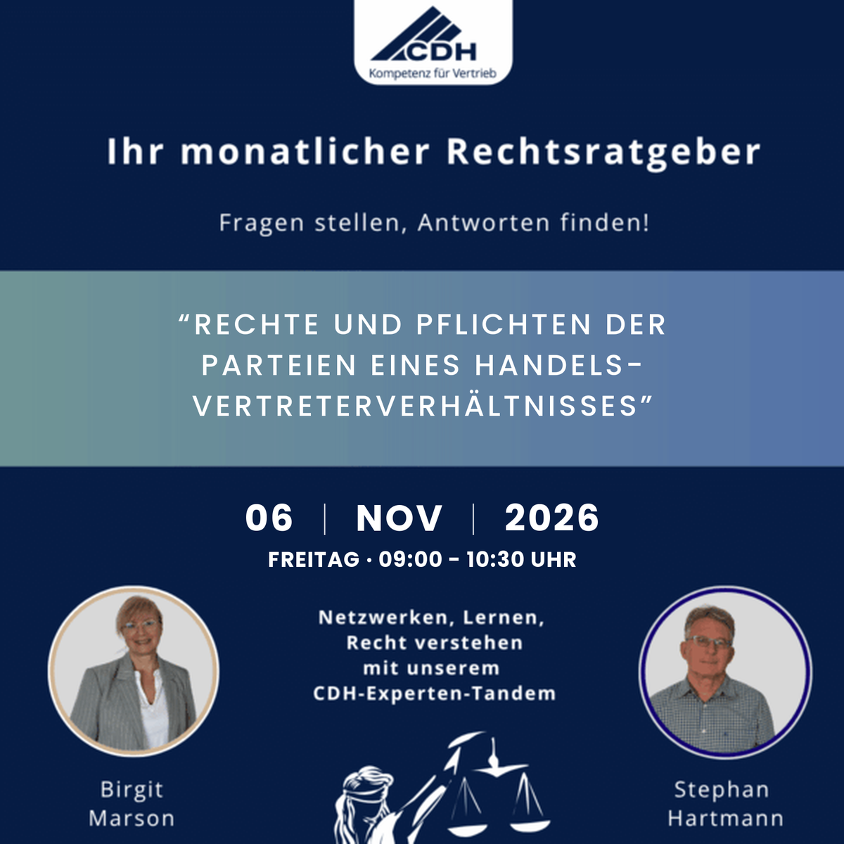 Ihr monatlicher Rechtsratgeber: Rechte und Pflichten der Parteien eines Handelsvertreterverhältnisses